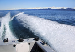 Cruising on a clear day in Kachemak Bay